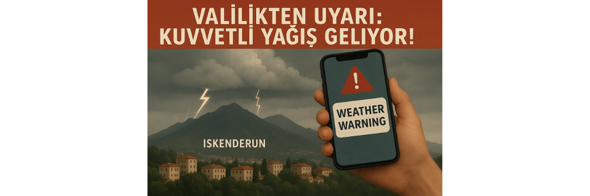 Valilikten Uyarı: Kuvvetli Yağış Geliyor!