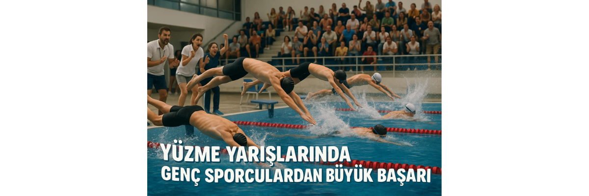 Yüzme Yarışlarında Genç Sporculardan Büyük Başarı